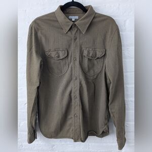 J. Crew (Wallace & Barnes) Men's Olive Green Button-Up